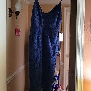 Astr navy blue dress size M NWT